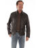 Image #1 - Scully Men's Black Lamb Leather Zip Front Jacket , , hi-res