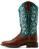 Image #2 - Ariat Women's Round Up Holly Performance Western Boots - Broad Square Toe, Brown, hi-res