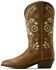 Image #2 - Ariat Women's Heritage Meadow Western Boots - Round Toe, Tan, hi-res