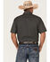 Rock & Roll Denim Men's Horseshoe Print Short Sleeve Button Down Western Shirt , Black, hi-res