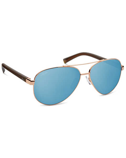 Image #1 - Hobie Broad Shiny Gold & Gray PC Polarized Sunglasses , Gold, hi-res