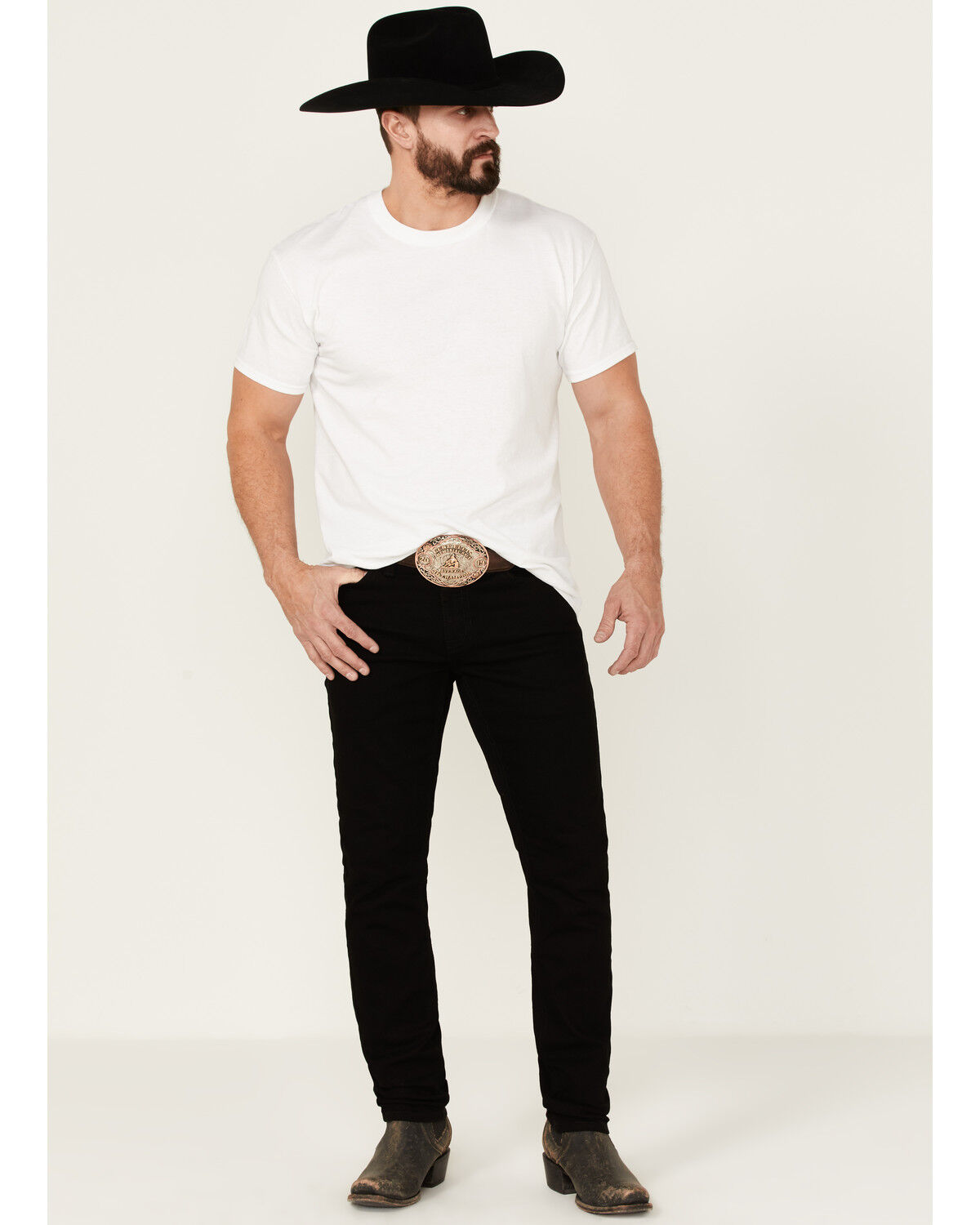 Image #1 - Cody James Men's Fresian Dark Wash Stretch Tapered Slim Straight Jeans, , hi-res