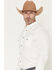 Image #2 - Gibson Trading Co Men's Southside Tonal Satin Striped Long Sleeve Snap Stretch Western Shirt, White, hi-res
