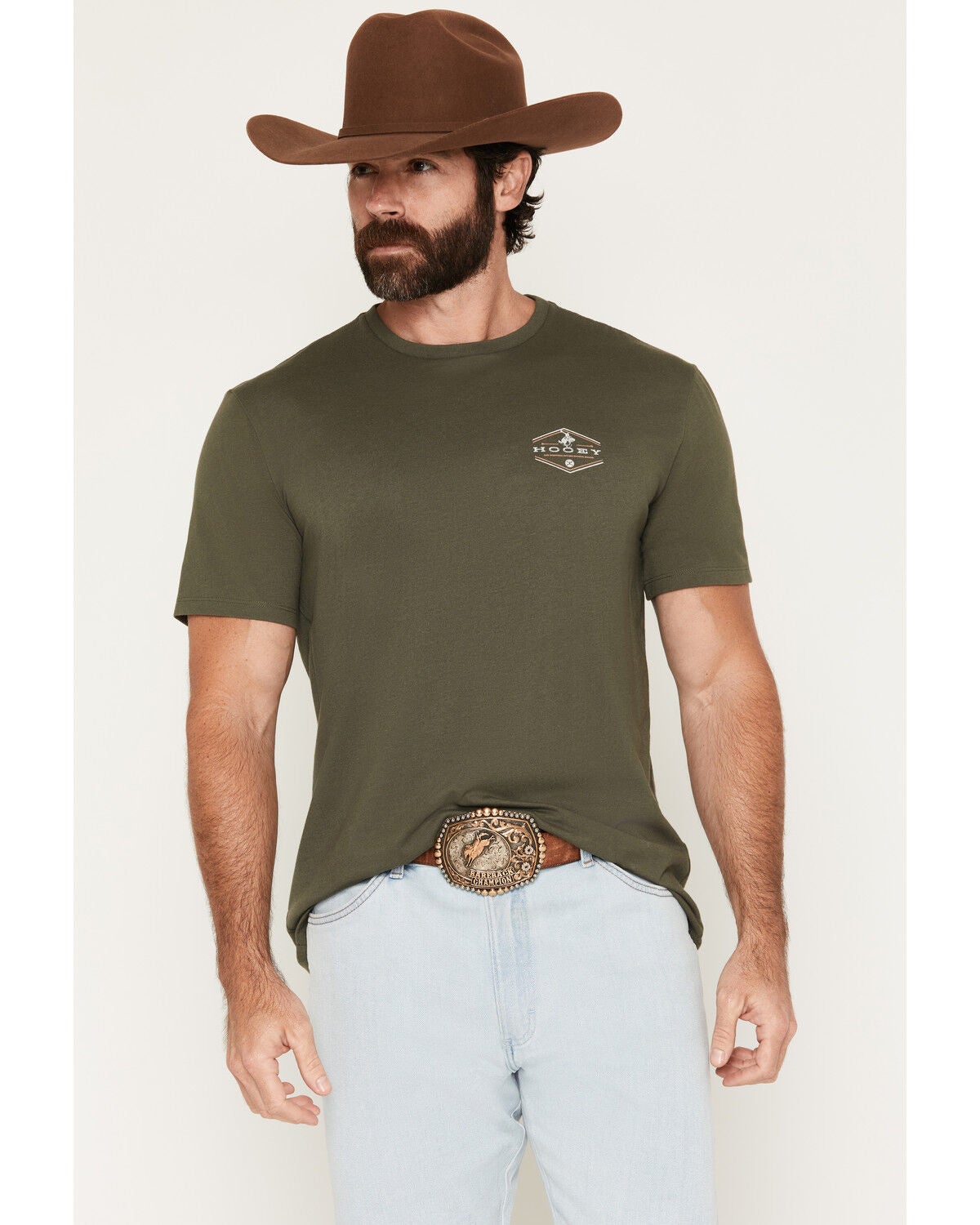 Hooey Men's Rocks Short Sleeve Graphic T-Shirt, Olive, hi-res