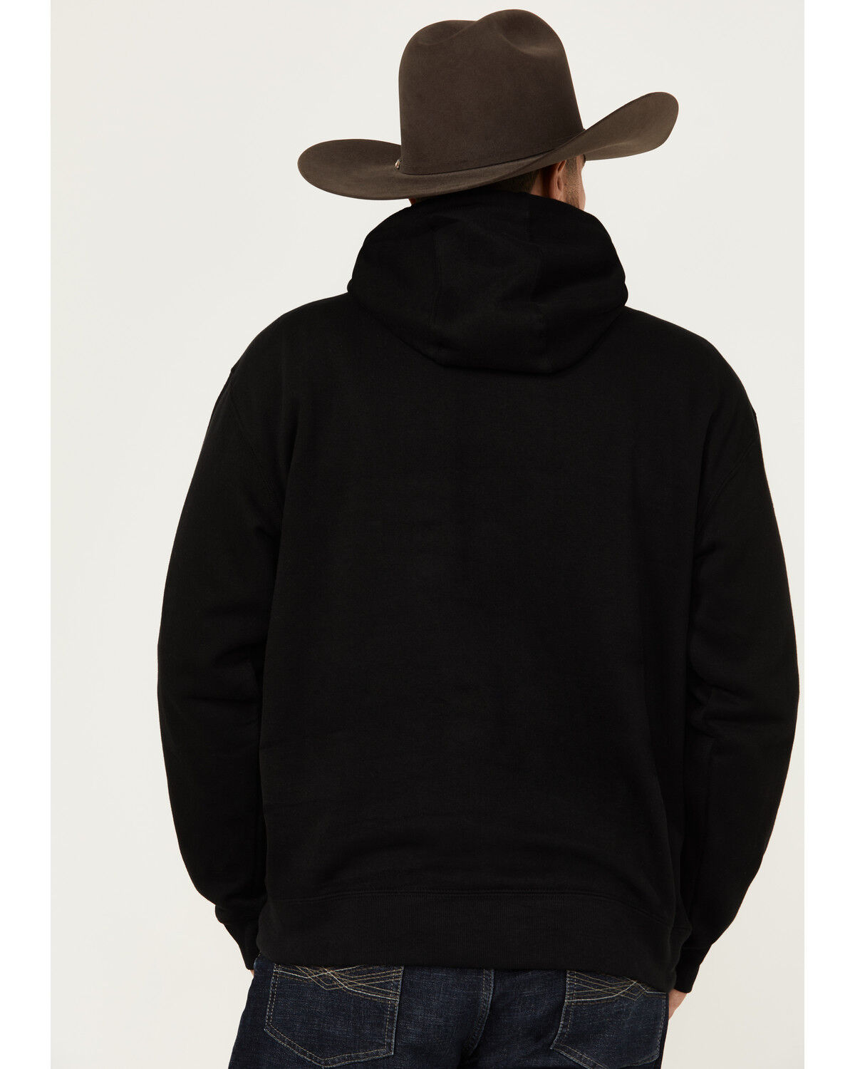 Image #4 - Ariat Men's Boot Barn Exclusive Logo Hooded Sweatshirt, Black, hi-res