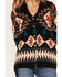 Image #3 - Cotton & Rye Women's Southwestern Print Knit Cardigan Sweater, Black, hi-res