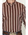 Image #3 - Gibson Trading Co Men's Zenith Striped Print Long Sleeve Button-Down Western Shirt, Purple, hi-res