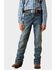 Image #3 - Ariat Boys' Medium Wash Jonathon B4 Relaxed Bootcut Denim Jeans, Medium Wash, hi-res