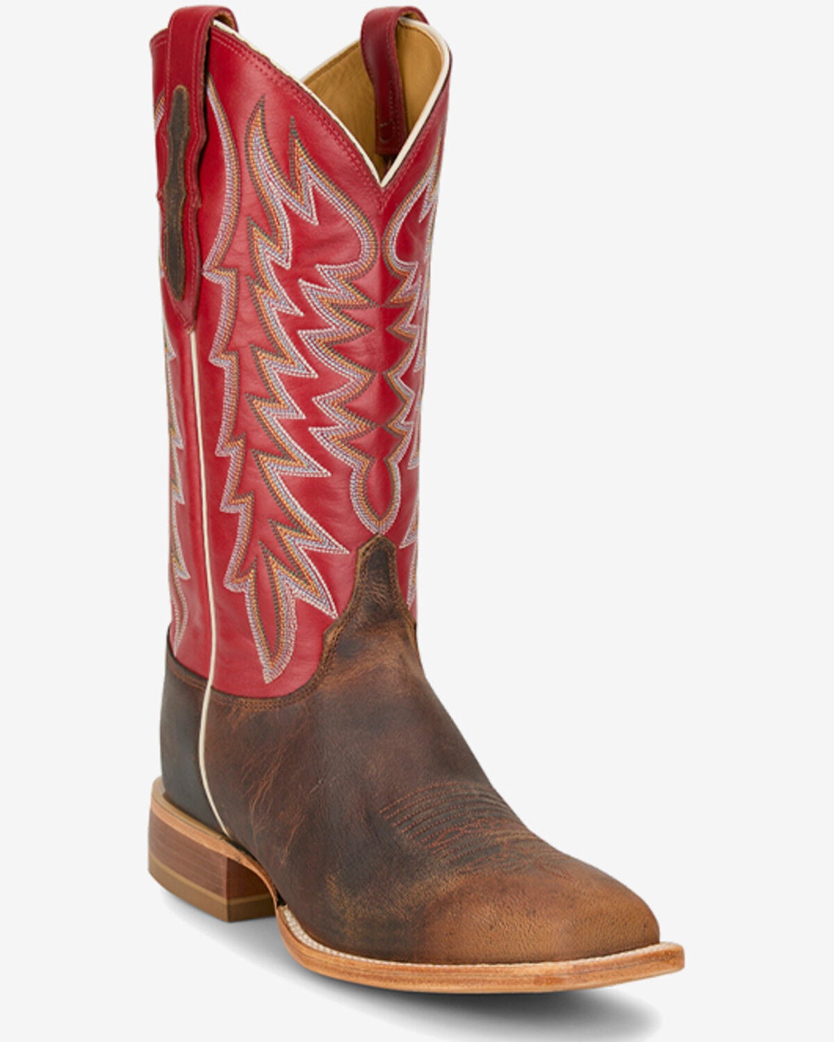 Justin Men's CPX Pocatello Performance Western Boots - Broad Square Toe, Tan, hi-res