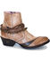 Image #2 - Miss Macie Women's Desert Dancer Booties - Round Toe, Lt Brown, hi-res