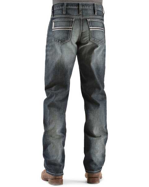 Image #1 - Cinch White Label Relaxed Fit Mid Rise Jeans Dark Stonewash, Dark Stone, hi-res