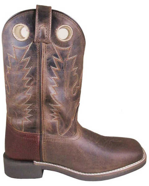 Smoky Mountain Women's Tracie Performance Western Boots - Broad Square Toe , Brown, hi-res