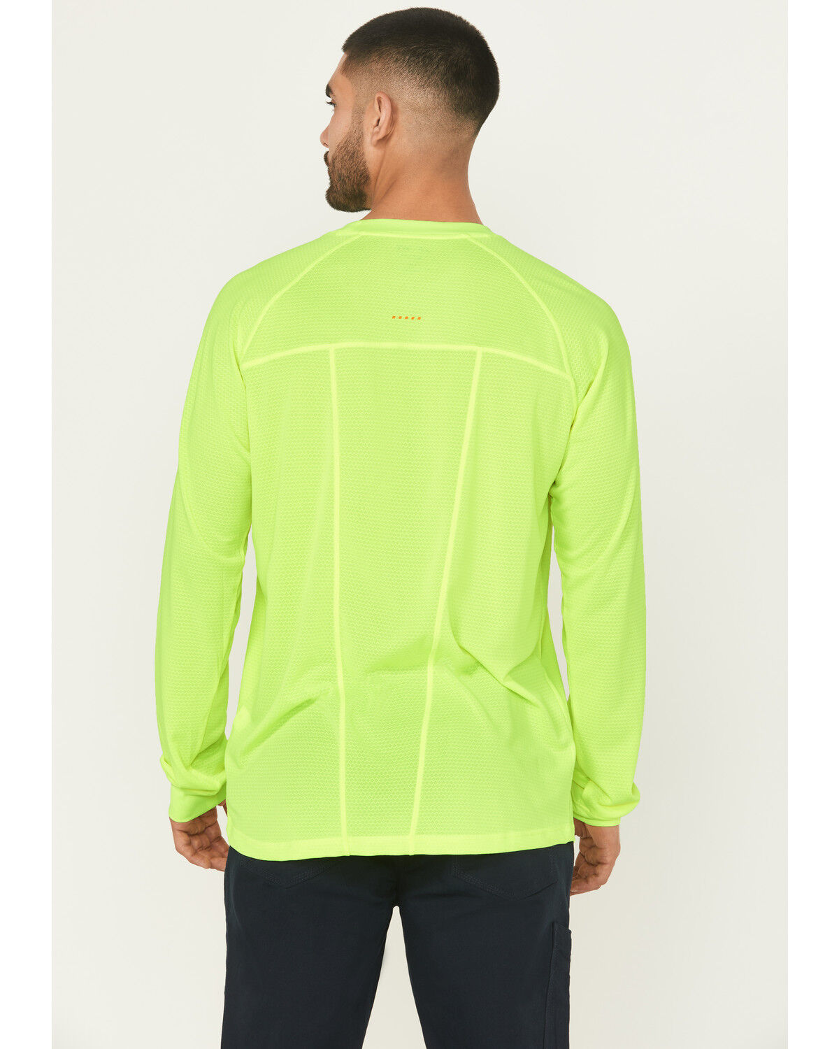 Image #5 - Ariat Men's Lime Rebar Heat Fighter Long Sleeve Work Pocket T-Shirt, Bright Green, hi-res