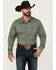 Image #1 - Kimes Ranch Men's Linville Long Sleeve Button-Down Performance Shirt, Light Blue, hi-res