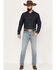 Image #1 - RANK 45® Men's Pistol Medium Wash Slim Straight Stretch Denim Performance Jeans, Light Wash, hi-res
