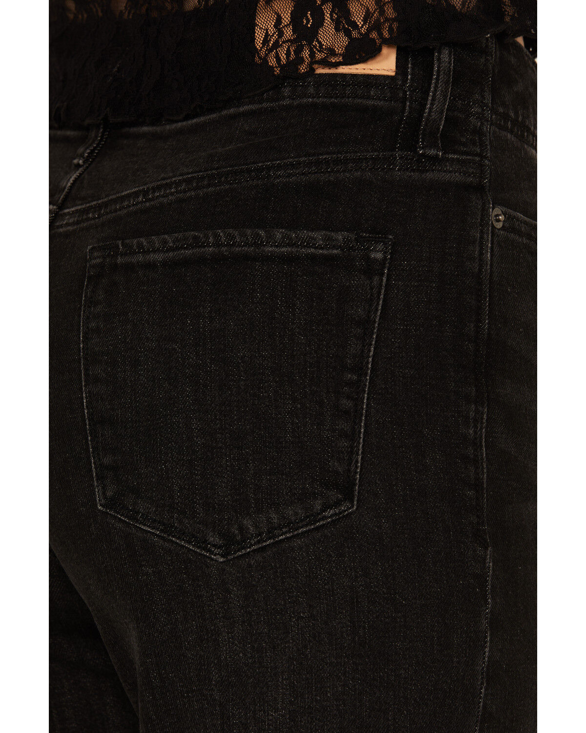 Image #4 - Dear John Women's Holly High Rise Wide Stretch Denim Jeans, Black, hi-res