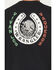 Image #4 - Wrangler Men's Vivan Los Vaqueros Horseshoe Short Sleeve Graphic T-Shirt, Black, hi-res