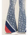Image #2 - Rock & Roll Denim Women's Medium Wash High Rise Star Print Flare Jeans, , hi-res