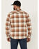 Image #4 - Brixton Men's Bowery Plaid Print Long Sleeve Button-Down Flannel Shirt, Cream, hi-res
