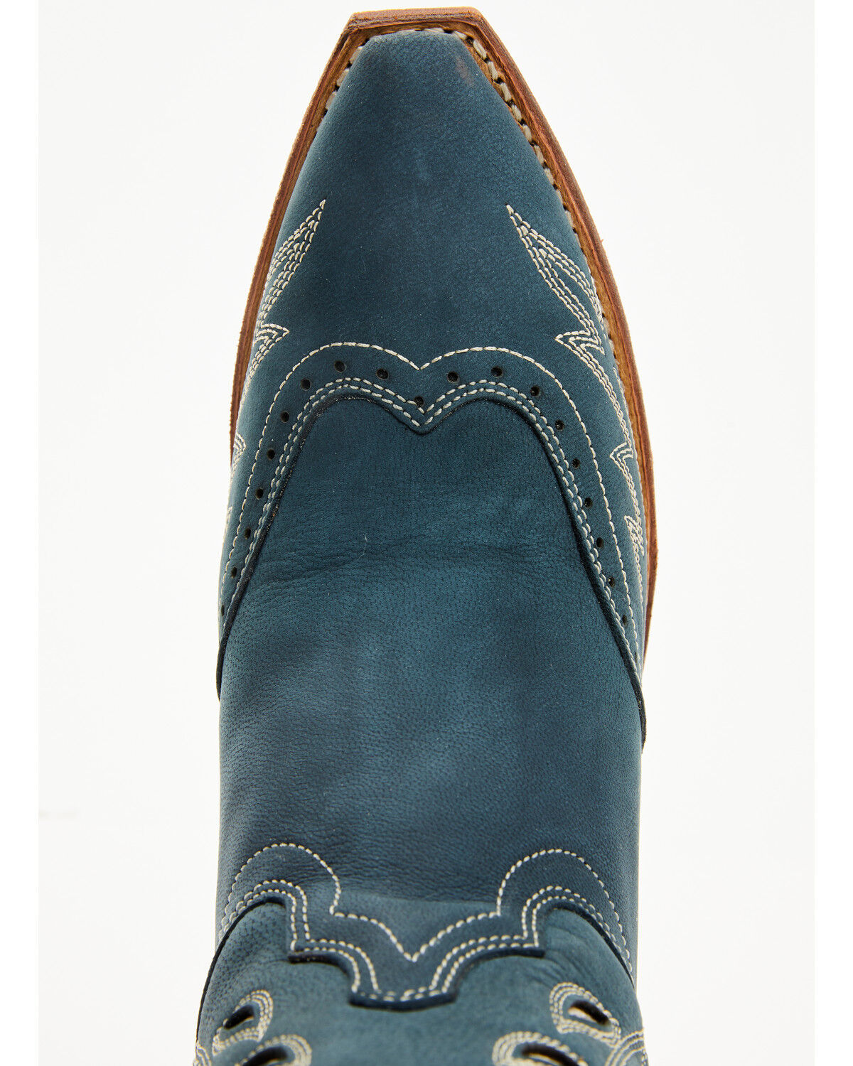 Image #6 - Laredo Women's Floral Underlay Western Boots - Snip Toe, Dark Blue, hi-res
