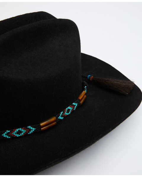 Austin Accent Amber Horn Beaded Hat Band, Turquoise, hi-res