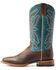 Image #2 - Ariat Men's Sting Western Boots - Broad Square Toe, Brown, hi-res