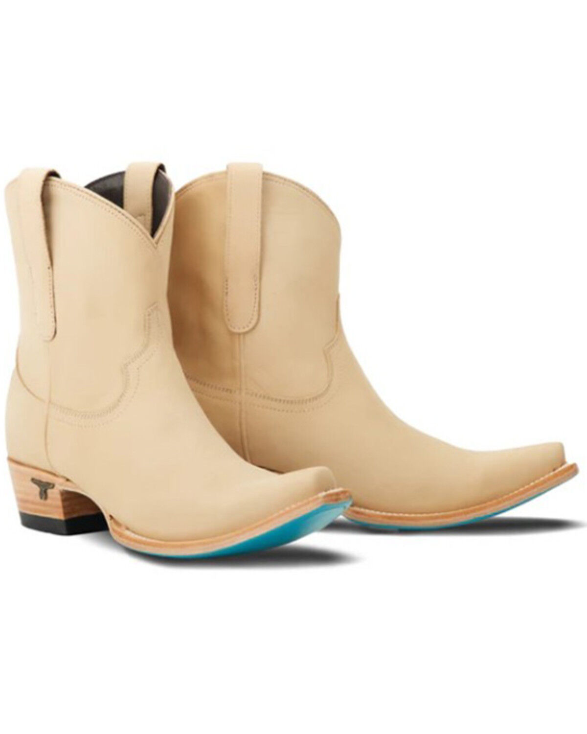 Image #1 - Lane Women's Emma Jane Western Booties - Snip Toe, Ivory, hi-res