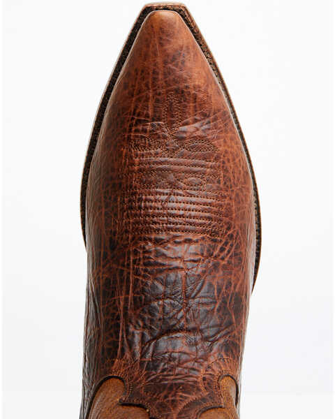 Image #6 - El Dorado Men's Rust Bison Western Boots - Snip Toe, Rust Copper, hi-res