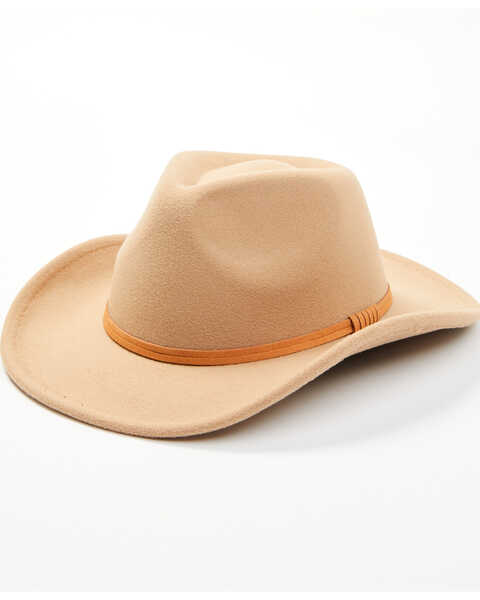 Cody James Kids' Buckskin Felt Cowboy Hat, Tan, hi-res