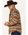Image #2 - Dakota Grizzly Men's Plaid Burke Wool Sherpa Lined Zip Jacket, Mustard, hi-res