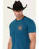 Image #4 - Cody James Men's Barbed Cowboy Short Sleeve Graphic T-Shirt, Teal, hi-res