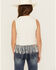 Image #4 - Shyanne Girls' Wild Like The West Fringe Graphic Tank Top , Cream, hi-res
