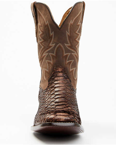 Cody James Men's Exotic Snake Western Boots - Broad Square Toe, Chocolate, hi-res