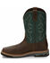 Image #3 - Justin Men's Boot Barn Exclusive Carbide Waterproof Western Work Boots - Composite Toe, Brown, hi-res