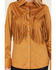 Image #4 - Wrangler x Lainey Wilson Women's Fringe Long Sleeve Snap Western Shirt, Caramel, hi-res