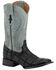 Image #1 - Ferrini Men's Ostrich Patchwork Exotic Western Boots - Broad Square Toe, Black, hi-res