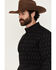 Image #2 - RANK 45&reg; Men's Lotus Abstract Striped Long Sleeve Button-Down Stretch Western Shirt, Black, hi-res