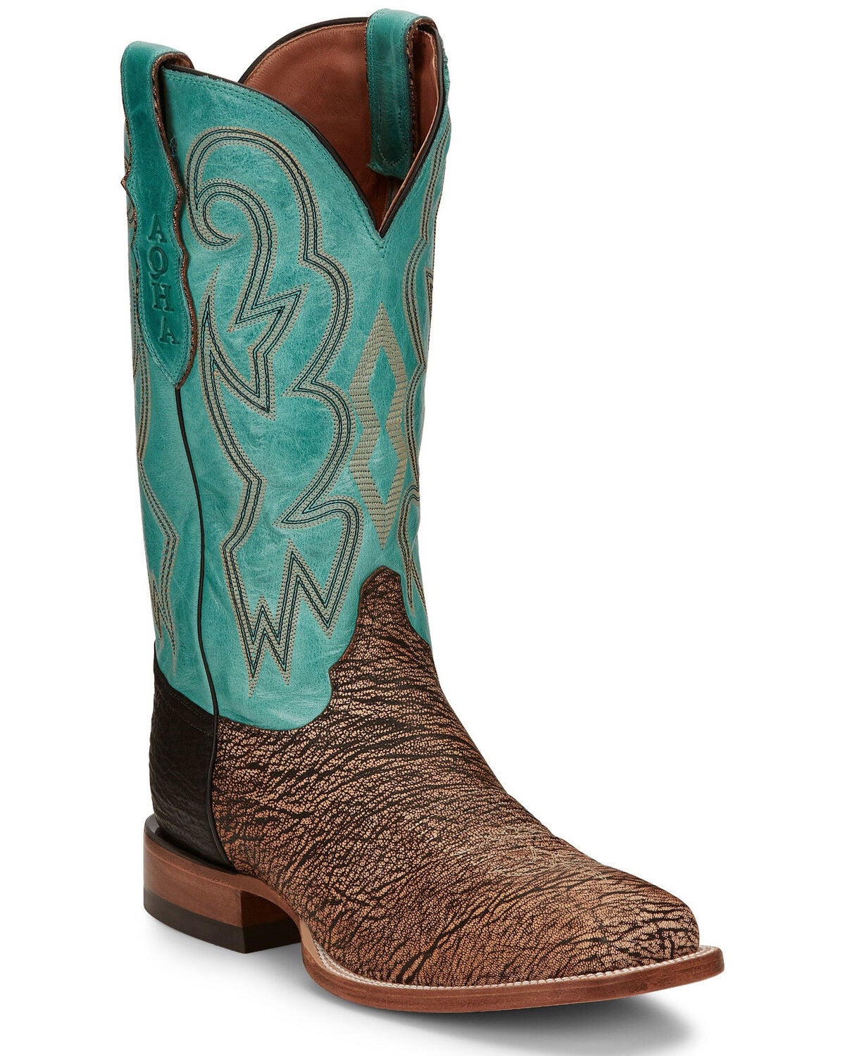 Justin Men's Mingus Wheat Western Boots - Square Toe, Tan, hi-res