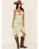 Image #2 - Sadie & Sage Women's Amy Dot Midi Dress, Sage, hi-res