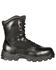 Rocky Men's 8" AlphaForce Zipper Waterproof Duty Boots, Black, hi-res