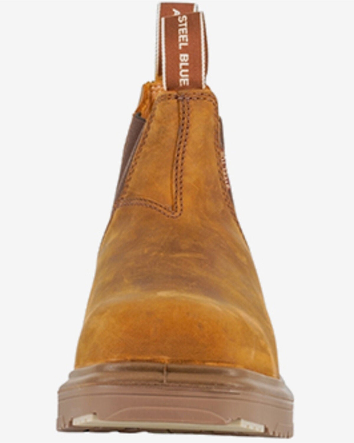 Image #4 - Steel Blue Men's Hobart Pull-On Chelsea Work Boots - Steel Toe, Brown, hi-res