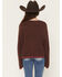 Image #4 - Rock & Roll Denim Girl's Howdy Y'all Stitch Sweater, Brown, hi-res