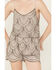 Image #4 - Angie Women's Beaded Sleeveless Romper, Silver, hi-res