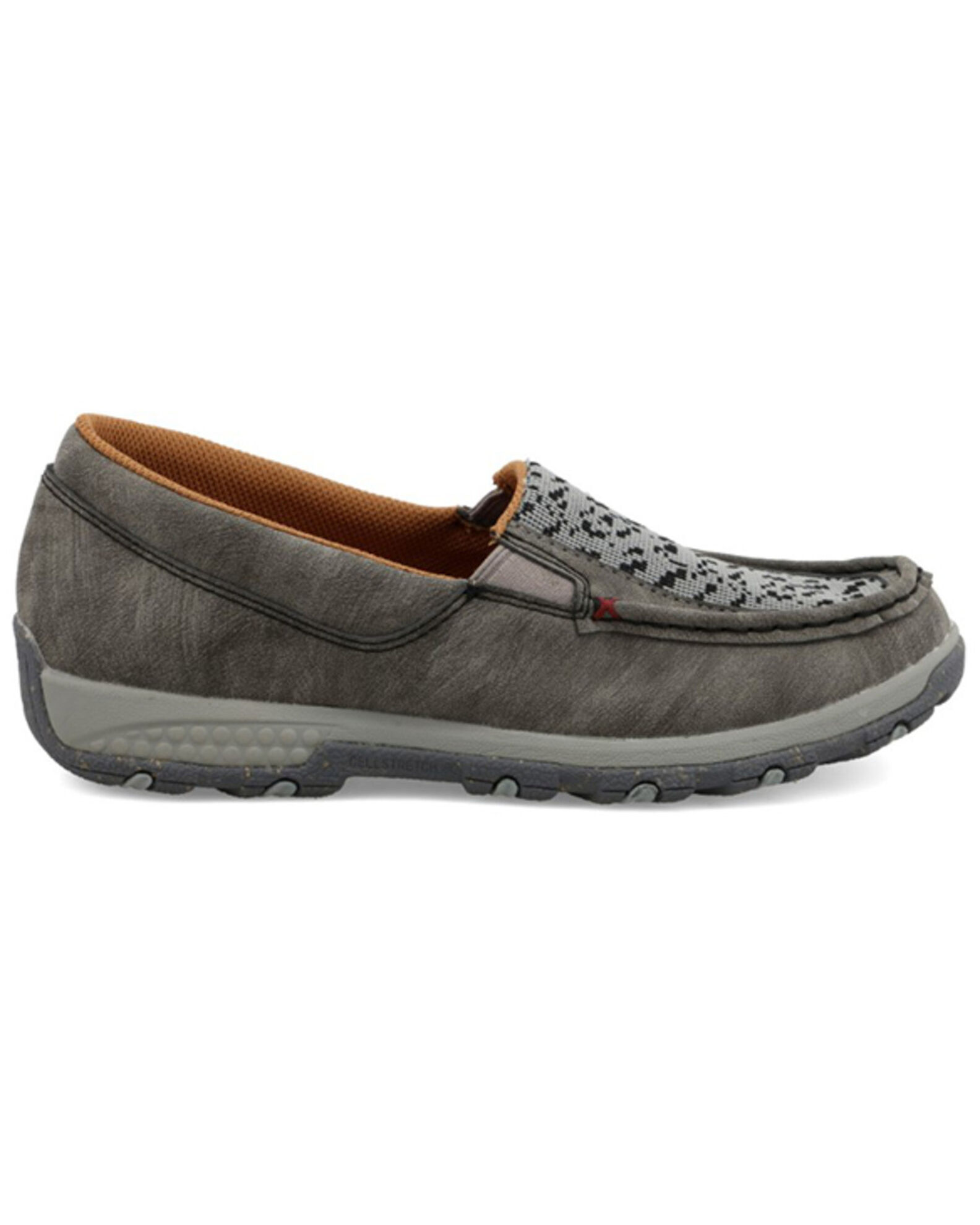 Image #2 - Twisted X Women's Slip-On Driving Mocs, Grey, hi-res