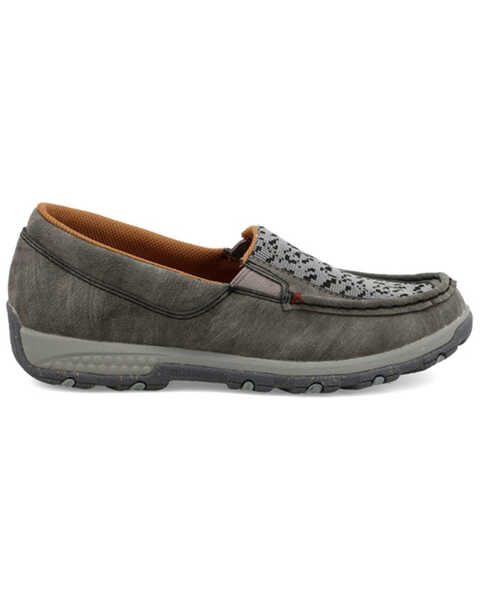 Image #2 - Twisted X Women's Slip-On Driving Mocs, Grey, hi-res