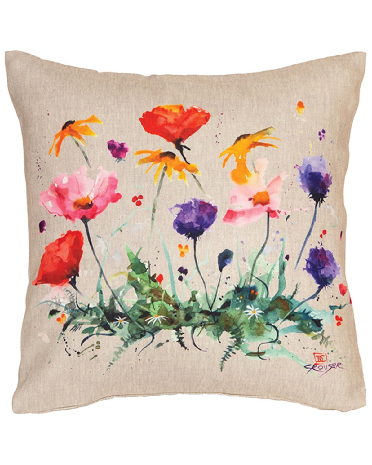 Image #1 - Carstens Home Wildflowers Outdoor Pillow, Multi, hi-res