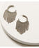 Image #2 - Wonderwest Women's Rhinestone Fringe Hoop Earrings, Silver, hi-res