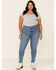 Image #1 - Levi's Women's 721 Lapis Skinny Jeans - Plus, Blue, hi-res