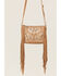 Image #2 - Shyanne Women's Light Brown Velvet Embroidered Crossbody Bag, Lt Brown, hi-res