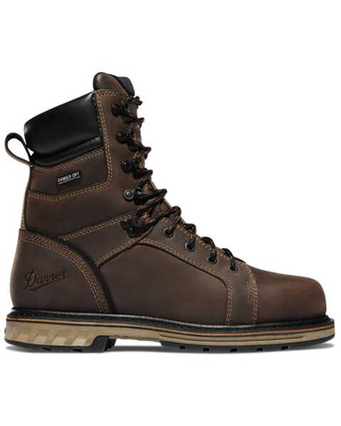 Danner Men's Steel Yard Lacer Work Boots - Steel Toe, Brown, hi-res